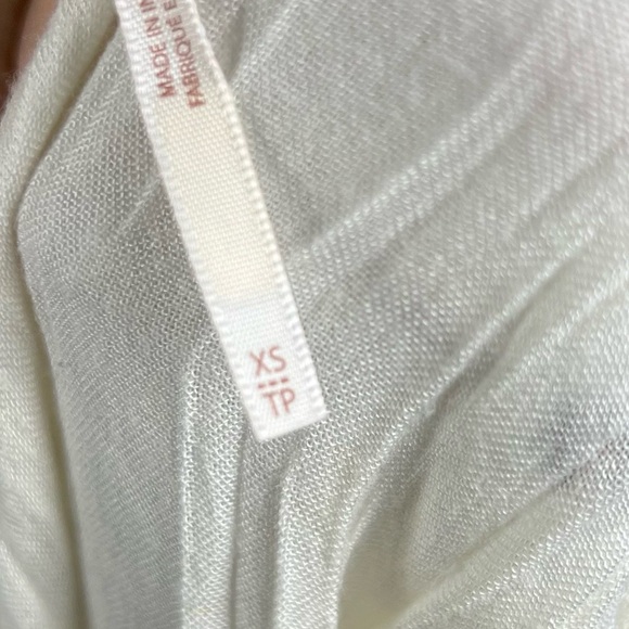 Free People Dress Womens XS Oxford Embroidered Boho Cut Out Long Sleeve Mini - Picture 8 of 9